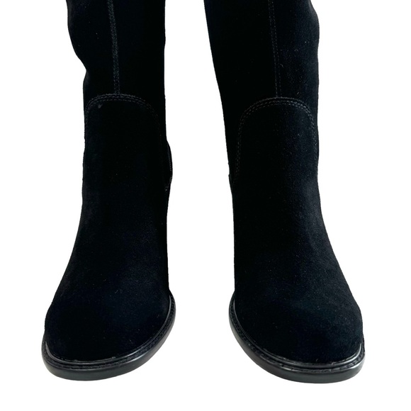 NWOT Kelsi Dagger Brooklyn Logan Black Suede Over The Knee Boots Size 6.5 - Picture 6 of 16